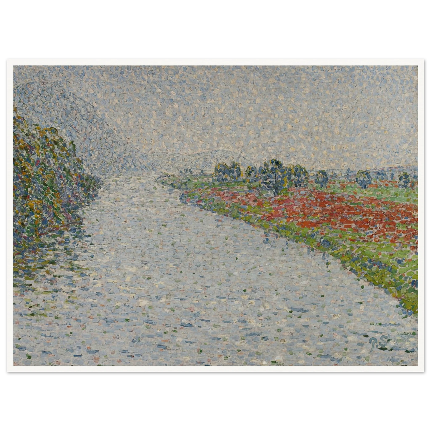 Riverside landscape(Ruhr near Hohensyburg) (circa 1902) Art Print | Christian Rohlfs-Quipham Collections
