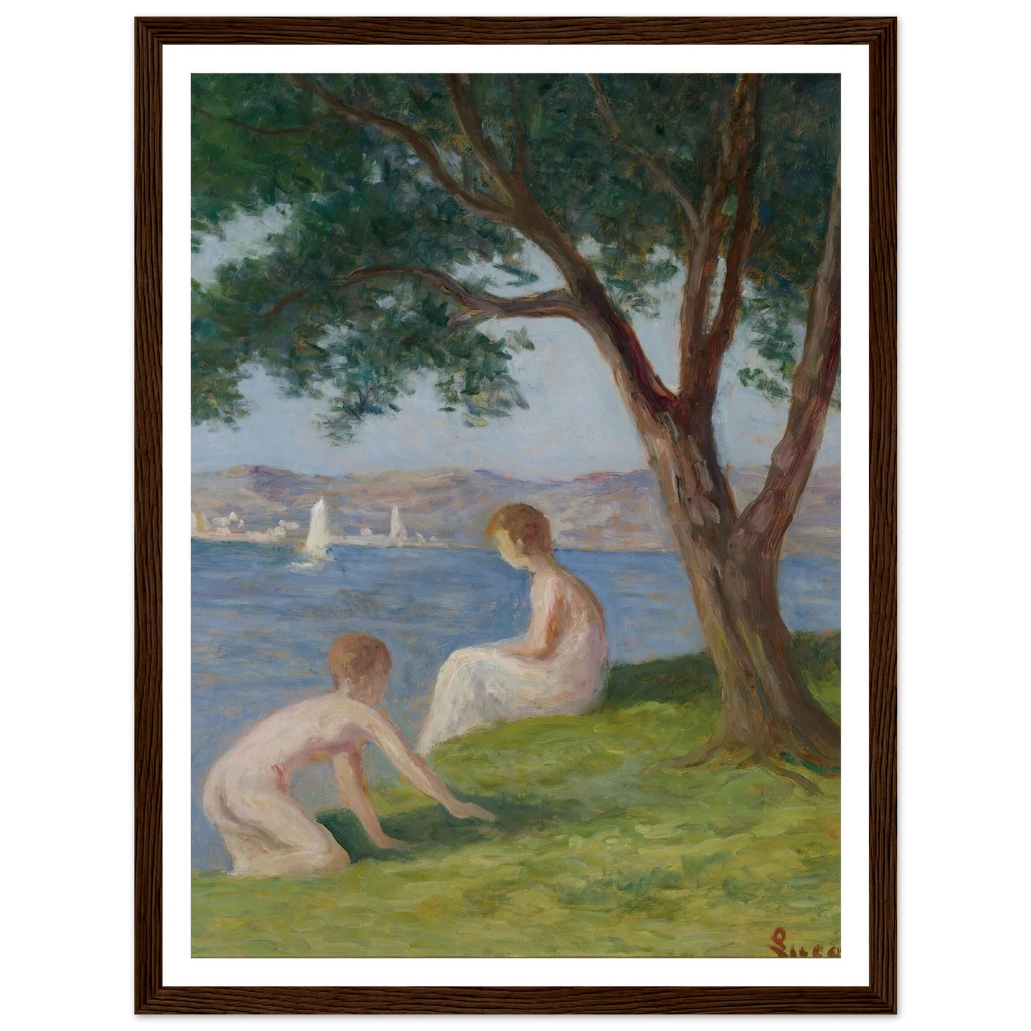 Baigneurs À St. Tropez Art Print | Maximilien Luce-Quipham Collections