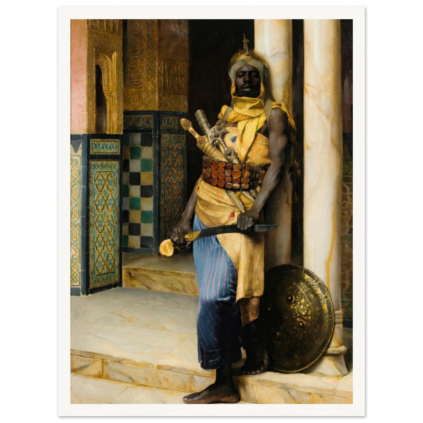 Guarding the Palace (1888) Art Print | Ludwig Deutsch-Quipham Collections