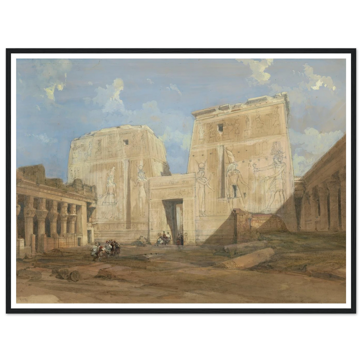 Entrance to the Temple of Isis, Philae Art Print | David Roberts-Quipham Collections
