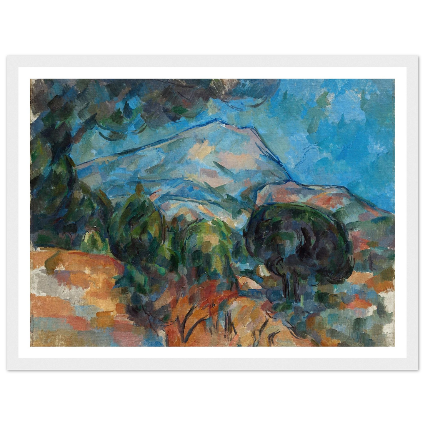 Mount Sainte-Victoire (c. 1904) Art Print | Paul Cezanne-Quipham Collections