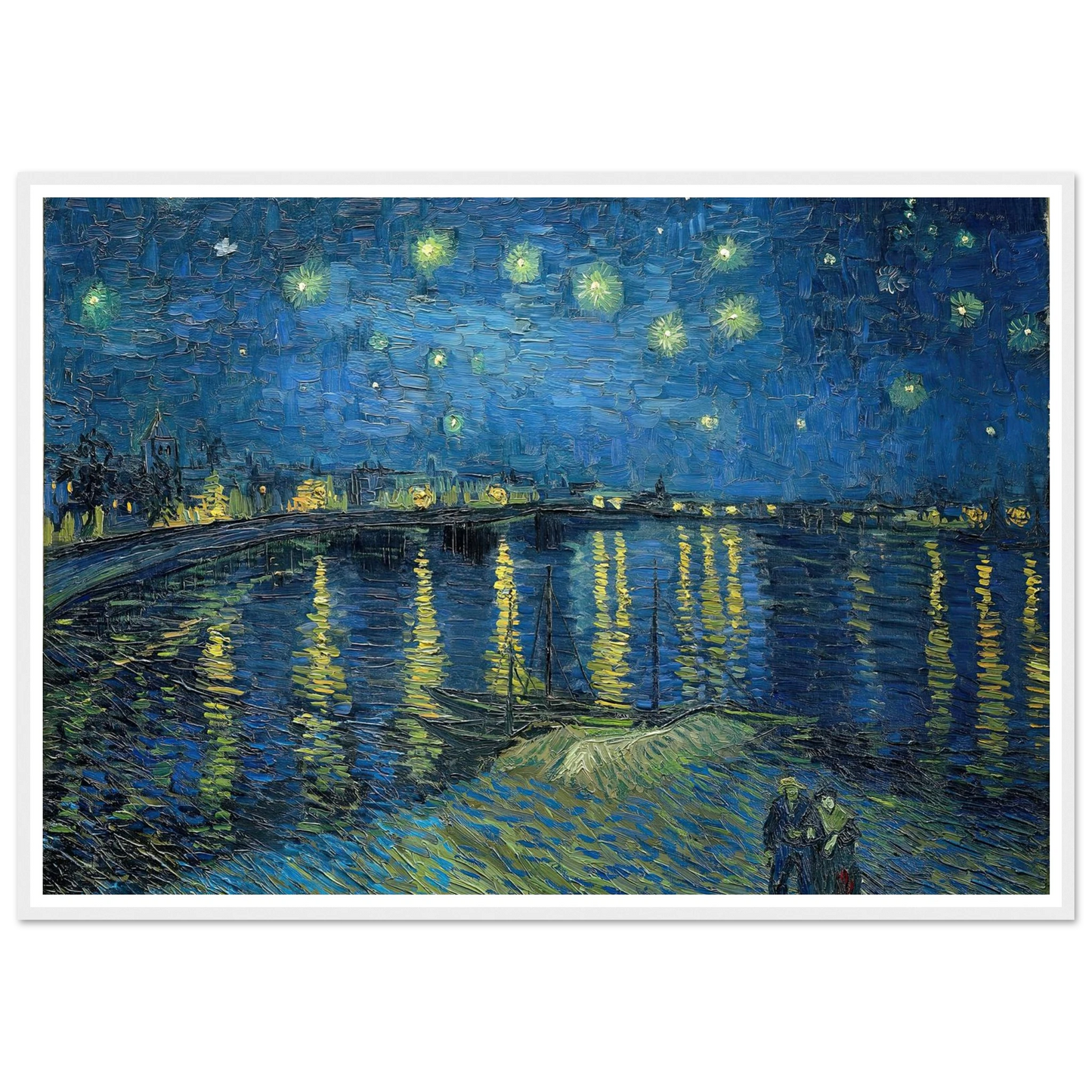 Starry Night Over the Rhone (1888) Art Print | Vincent van Gogh-Quipham Collections