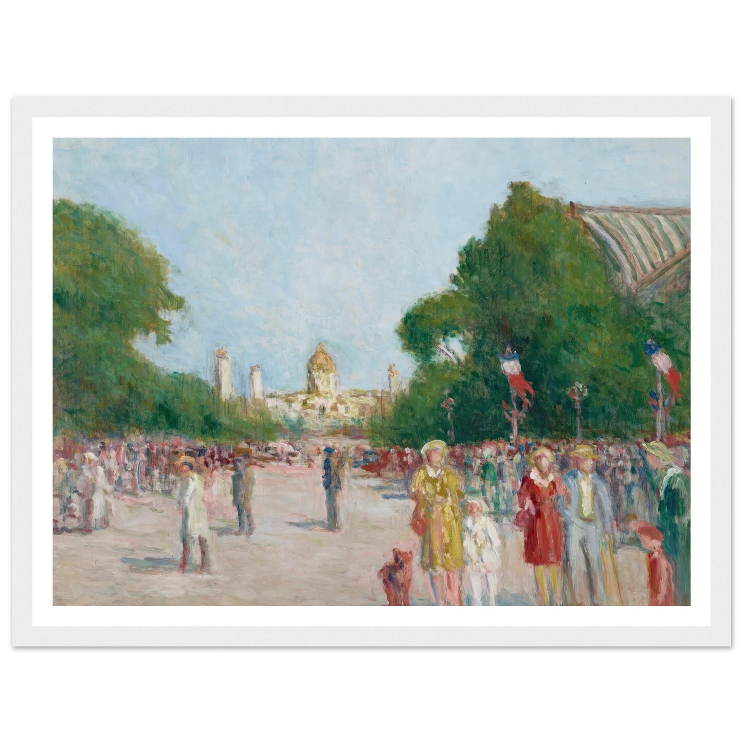 L’avenue Winston-Churchill, Paris Art Print | Maximilien Luce-Quipham Collections