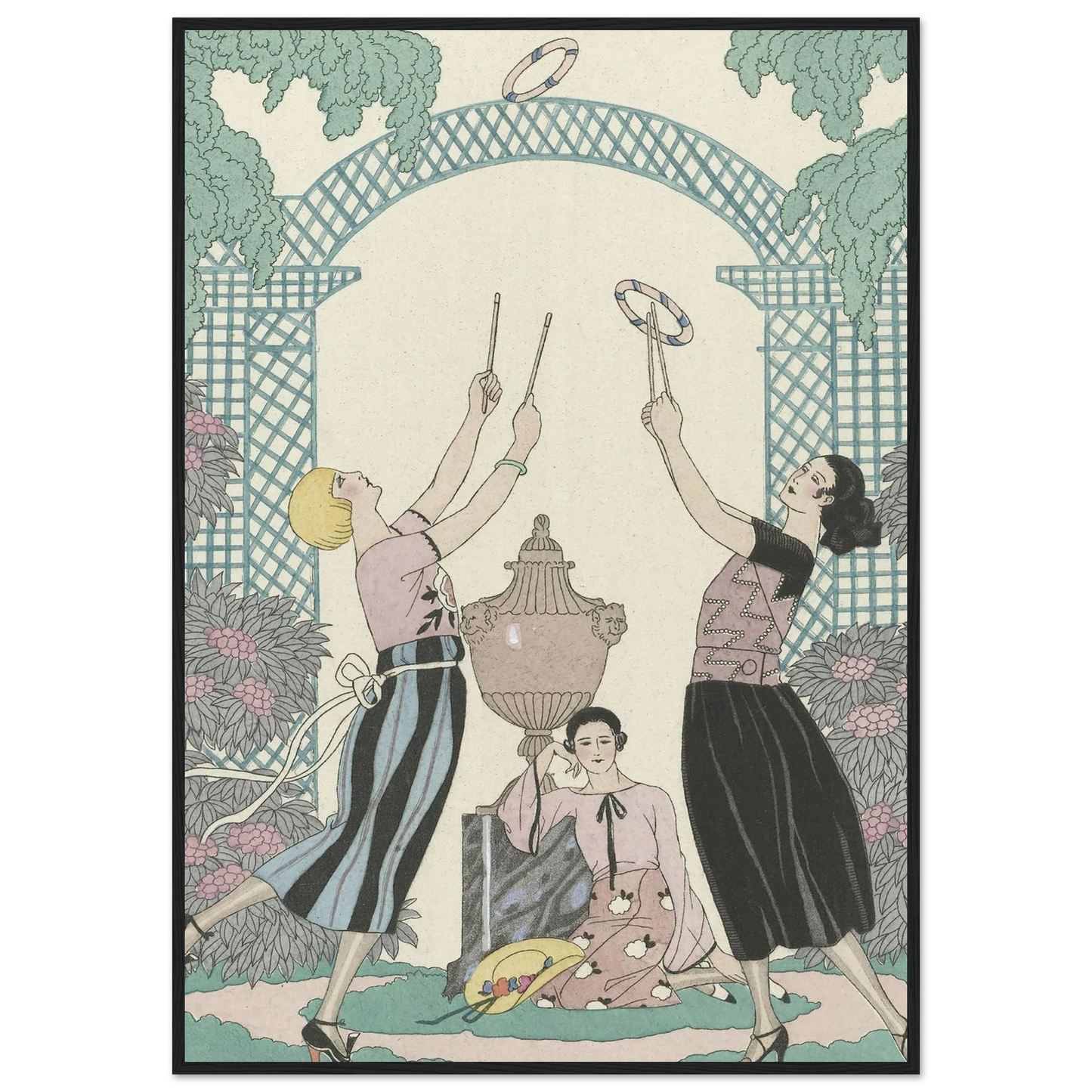 Le Jeu des Graces (1921) Art Print | George Barbier-Quipham Collections