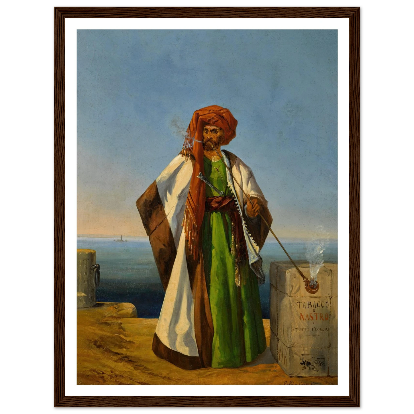 The Tobacco Merchant (1844) Art Print | Ippolito Caffi-Quipham Collections