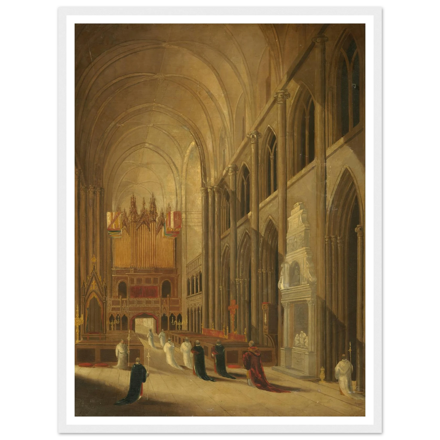Going to Mass Art Print | David Roberts-Quipham Collections