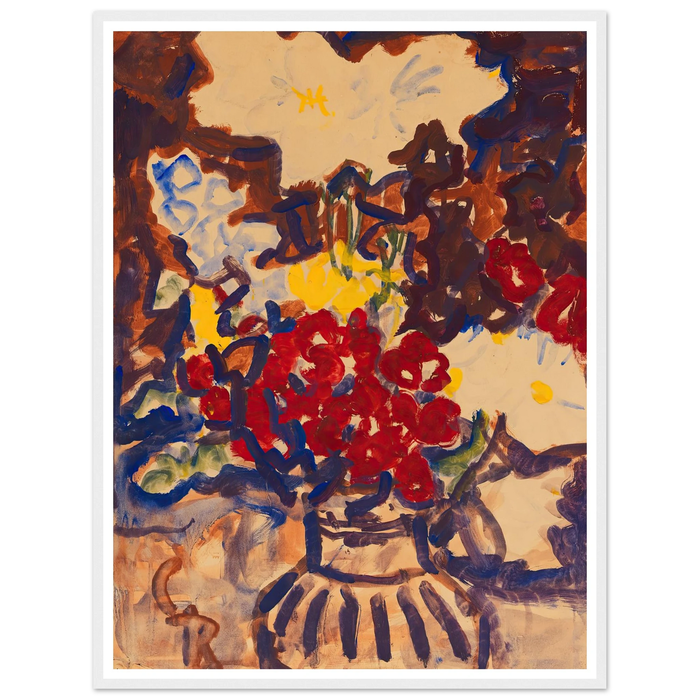 Bunter Sommerblumenstrauß (1915) Art Print | Christian Rohlfs-Quipham Collections