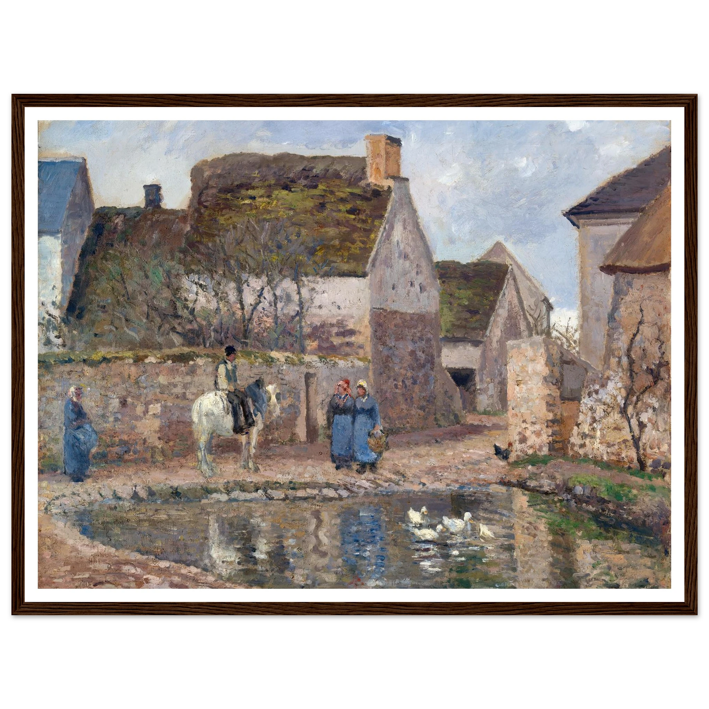 A Pond in Ennery (1874) Art Print | Camille Pissarro-Quipham Collections