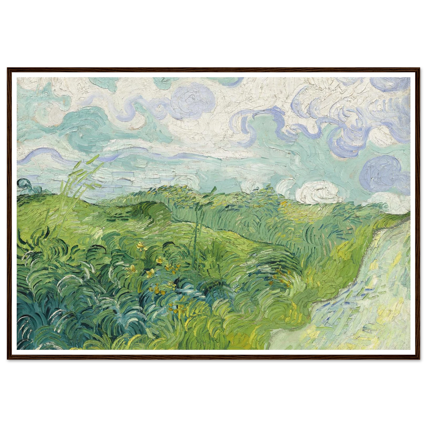 Green Wheat Fields, Auvers (1890) Art Print | Vincent van Gogh-Quipham Collections