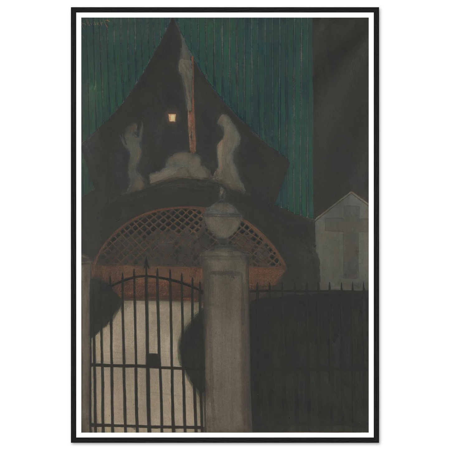 Calvarie en vagevuur te Oostende (1908) Art Print | Leon Spilliaert-Quipham Collections