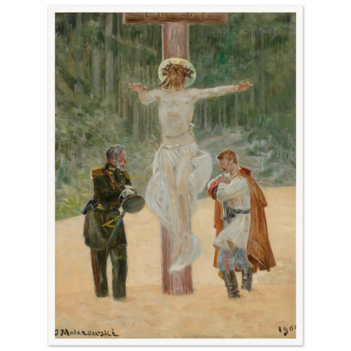 Reconciliation (Symbolic scene from the insurrection in 1863) (1904) Art Print | Jacek Malczewski-Quipham Collections