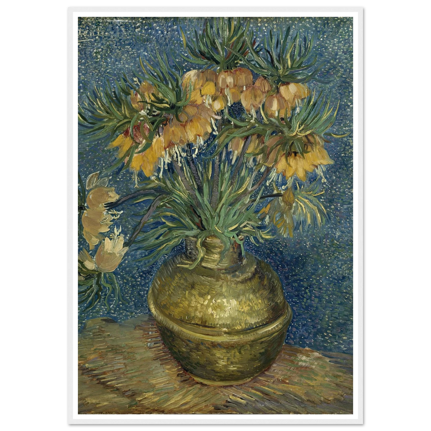 Imperial Fritillaries in a Copper Vase (1887) Art Print | Vincent van Gogh-Quipham Collections