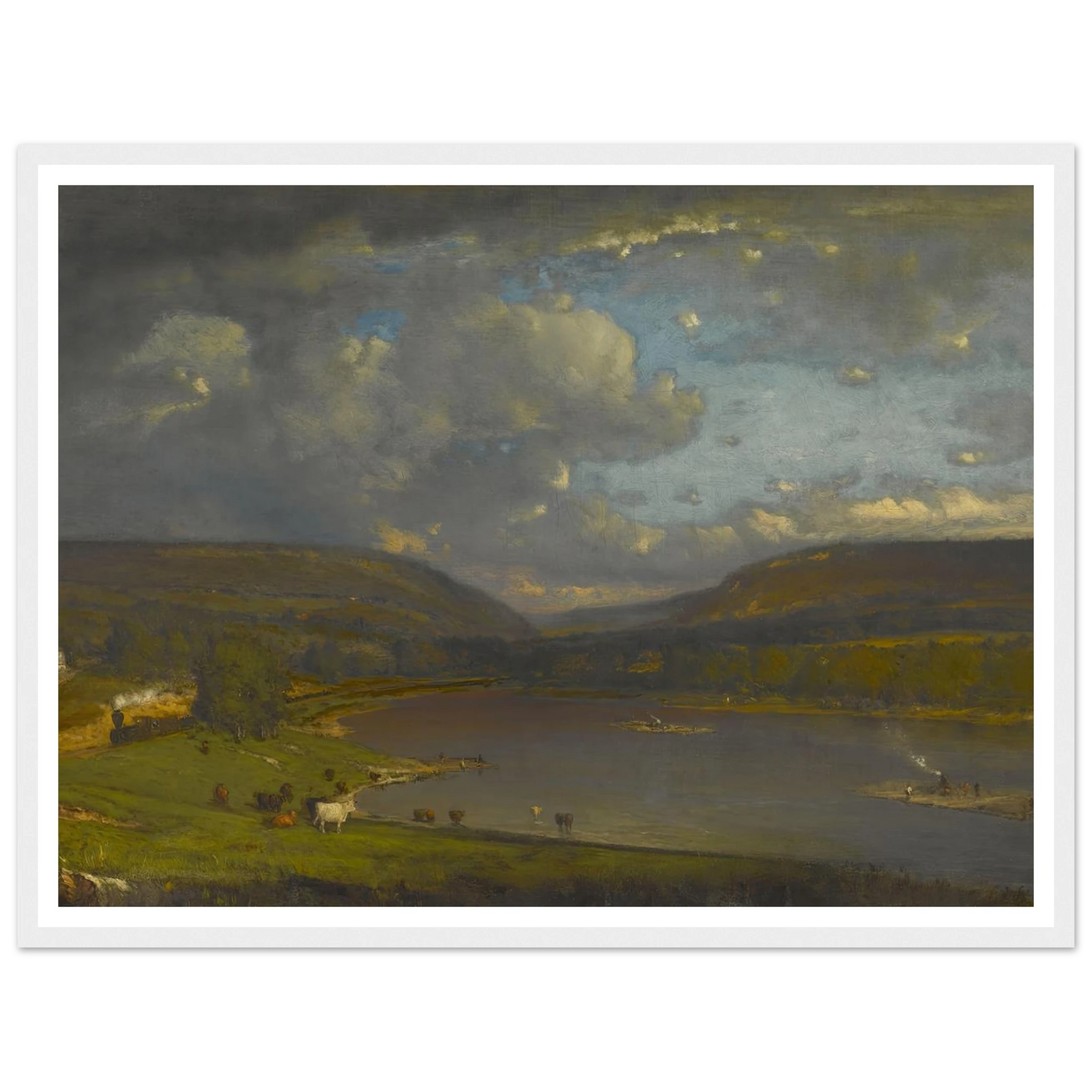 On the Delaware River Art Print | George Inness-Quipham Collections