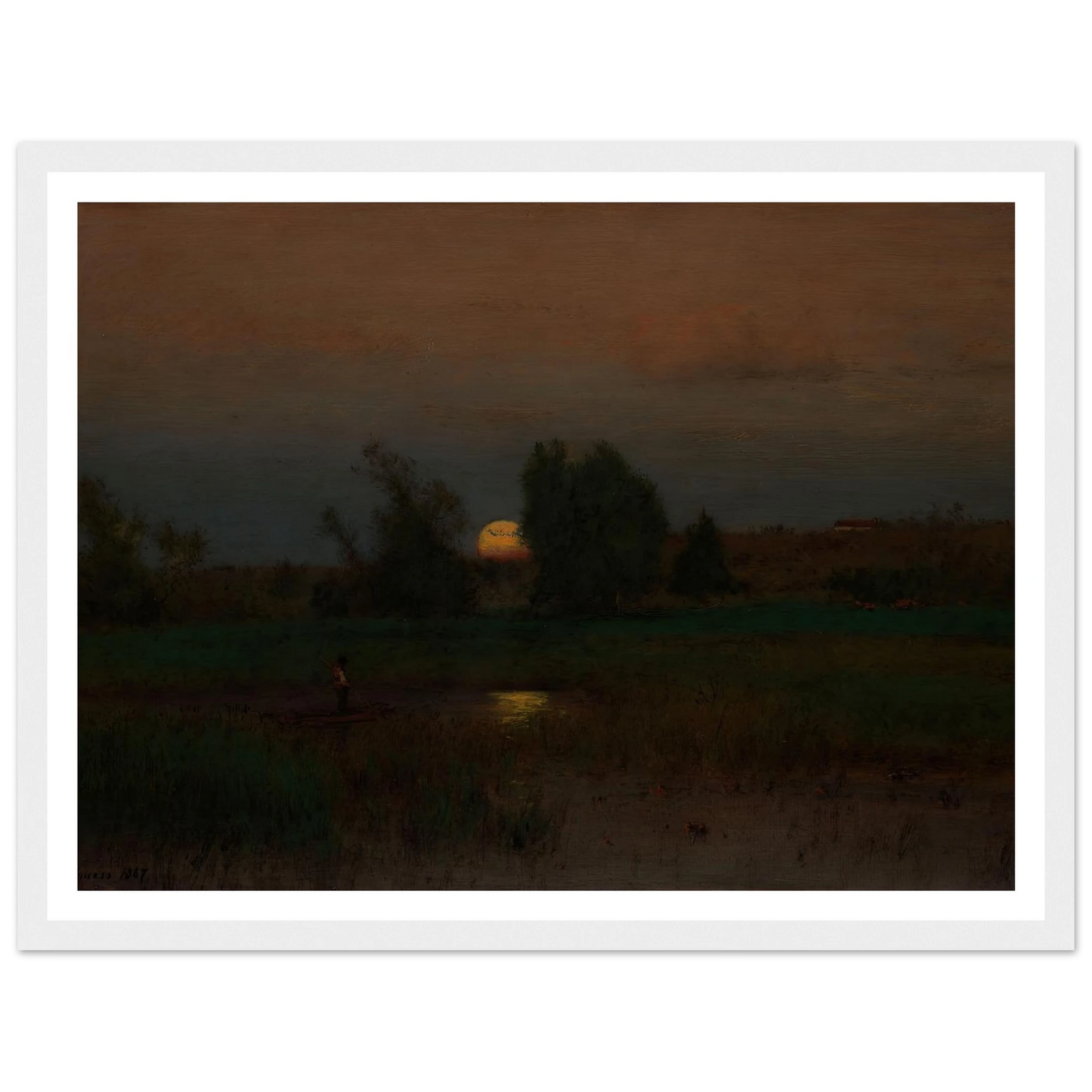 Moonrise (1887) Art Print | George Inness-Quipham Collections