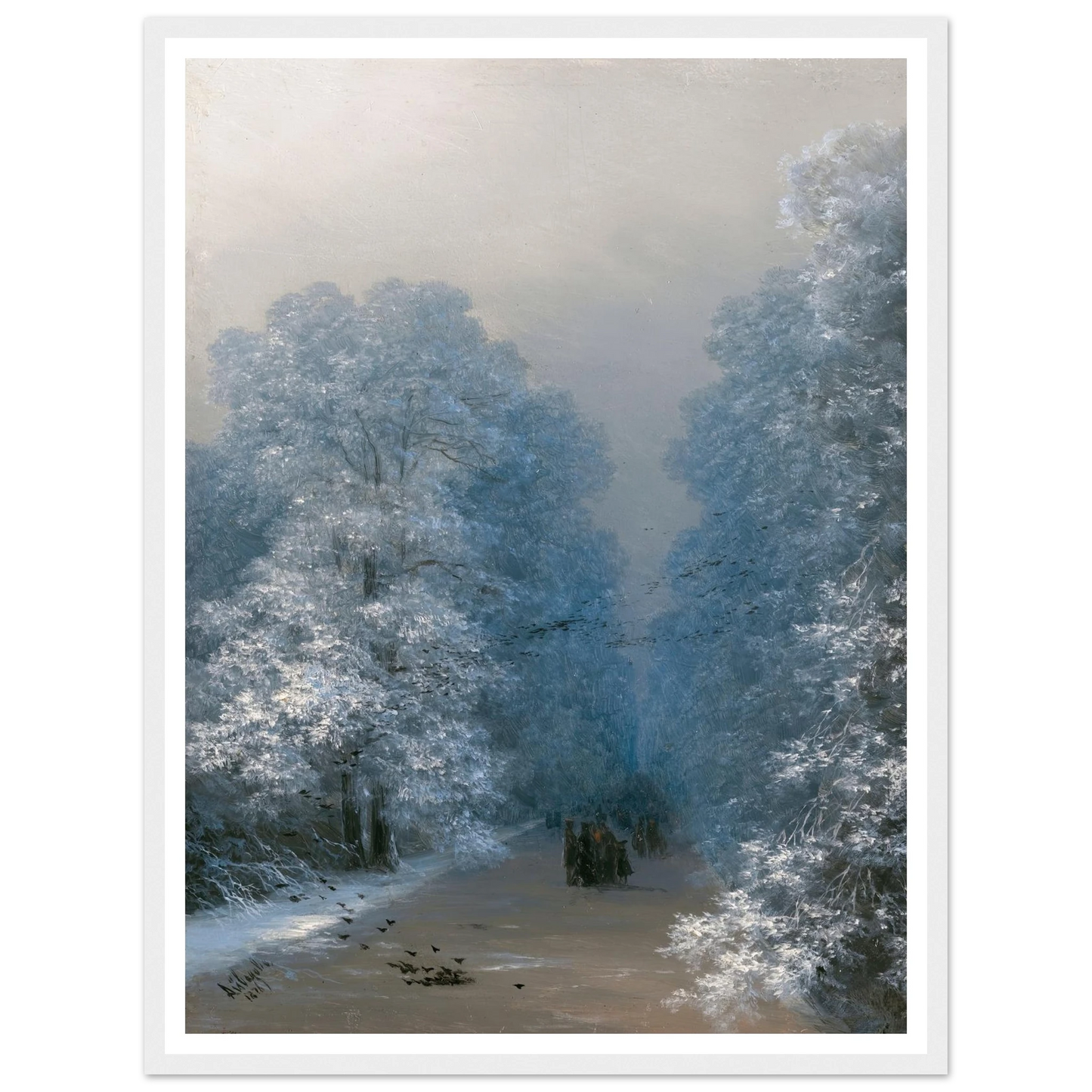 Winter Landscape (1876) Art Print | Ivan Konstantinovich Aivazovsky-Quipham Collections