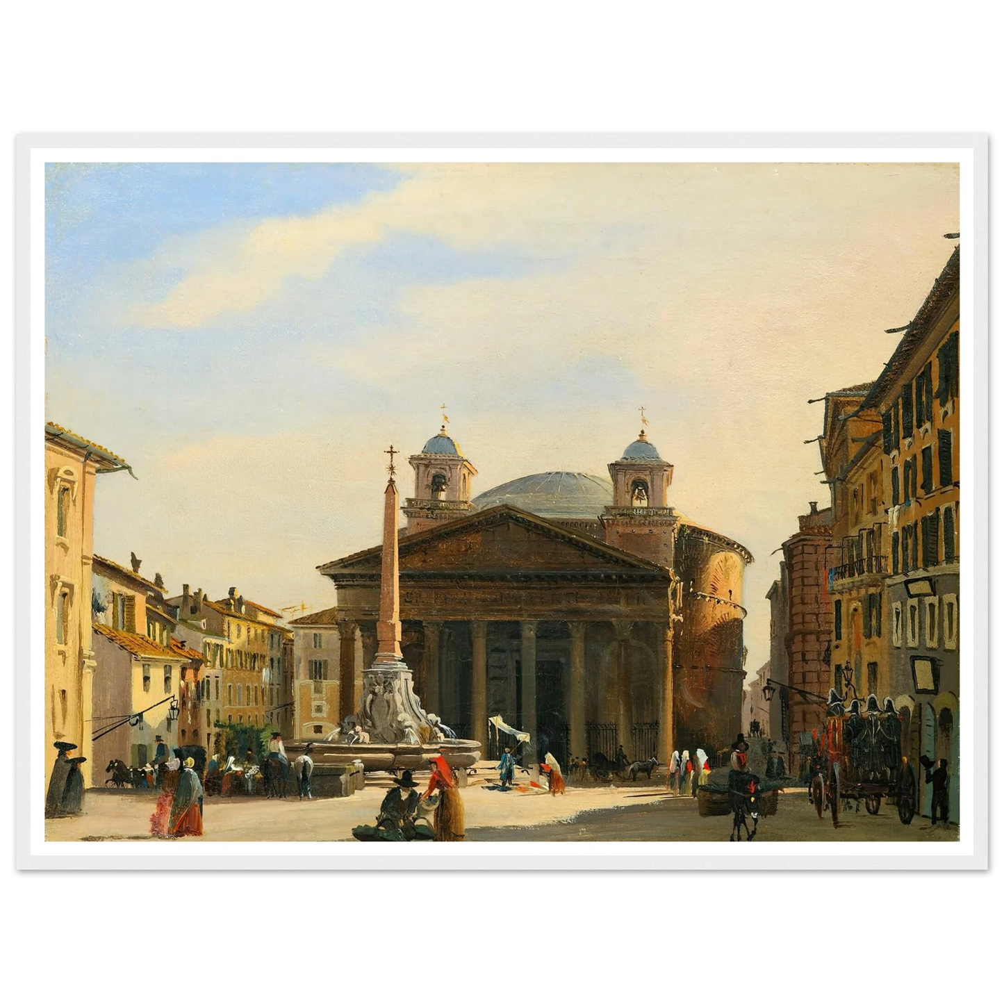 The Pantheon, Rome Art Print | Ippolito Caffi-Quipham Collections