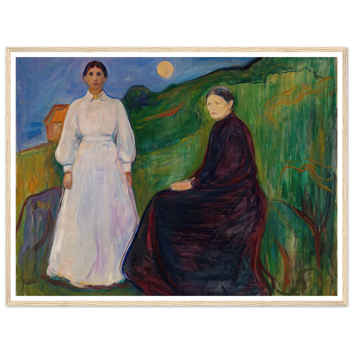 Mother and Daughter (1897 - 1899) Art Print | Edvard Munch-Quipham Collections