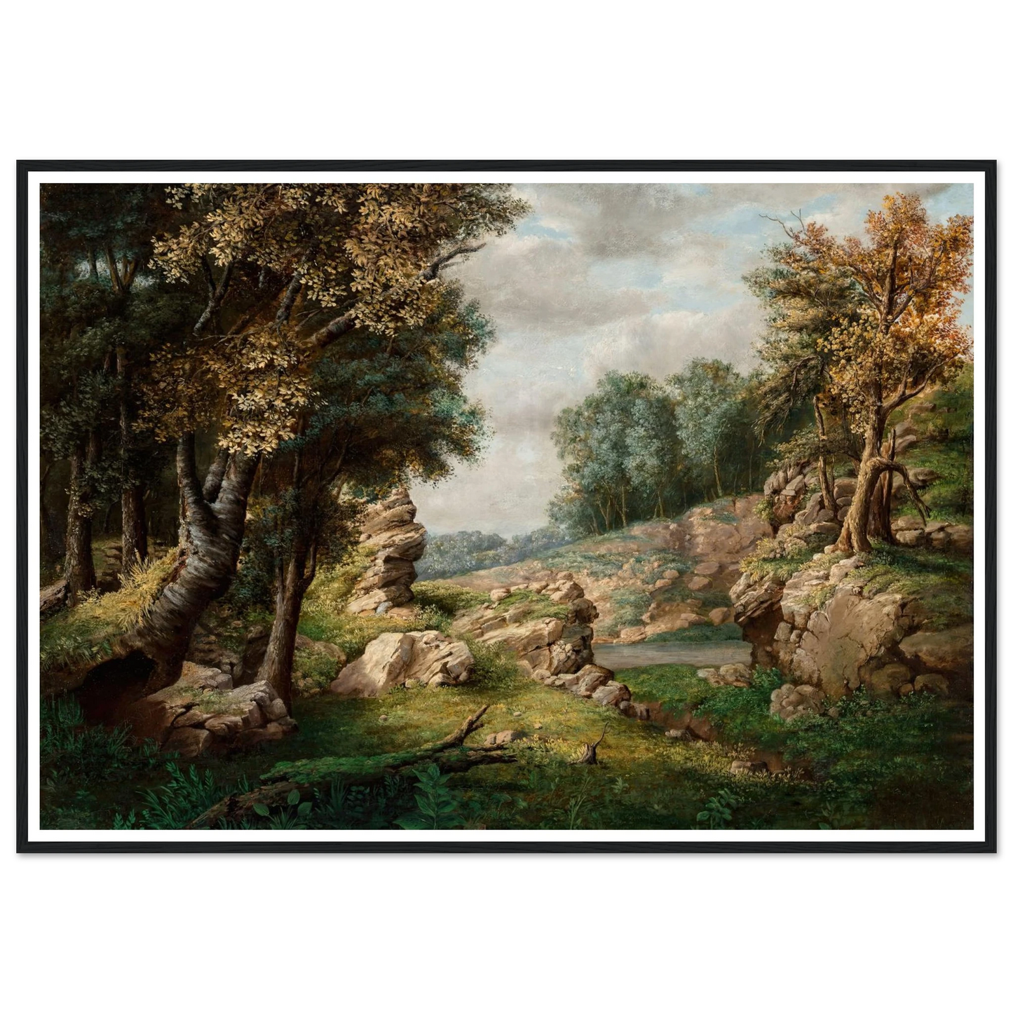 Rocky Dell (Near the Village) (circa 1849-1850) Art Print | George Inness-Quipham Collections