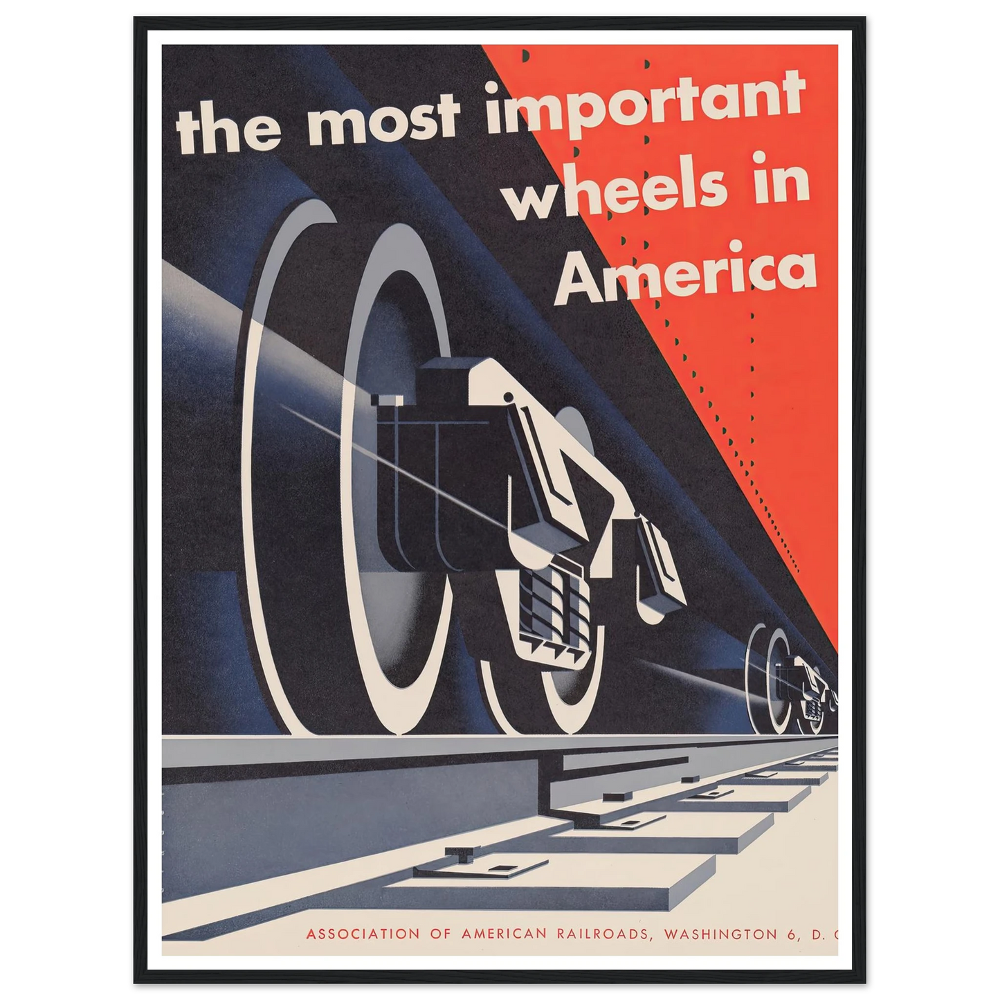 The most important wheels in America (1952) Art Print | Joseph Binder-Quipham Collections