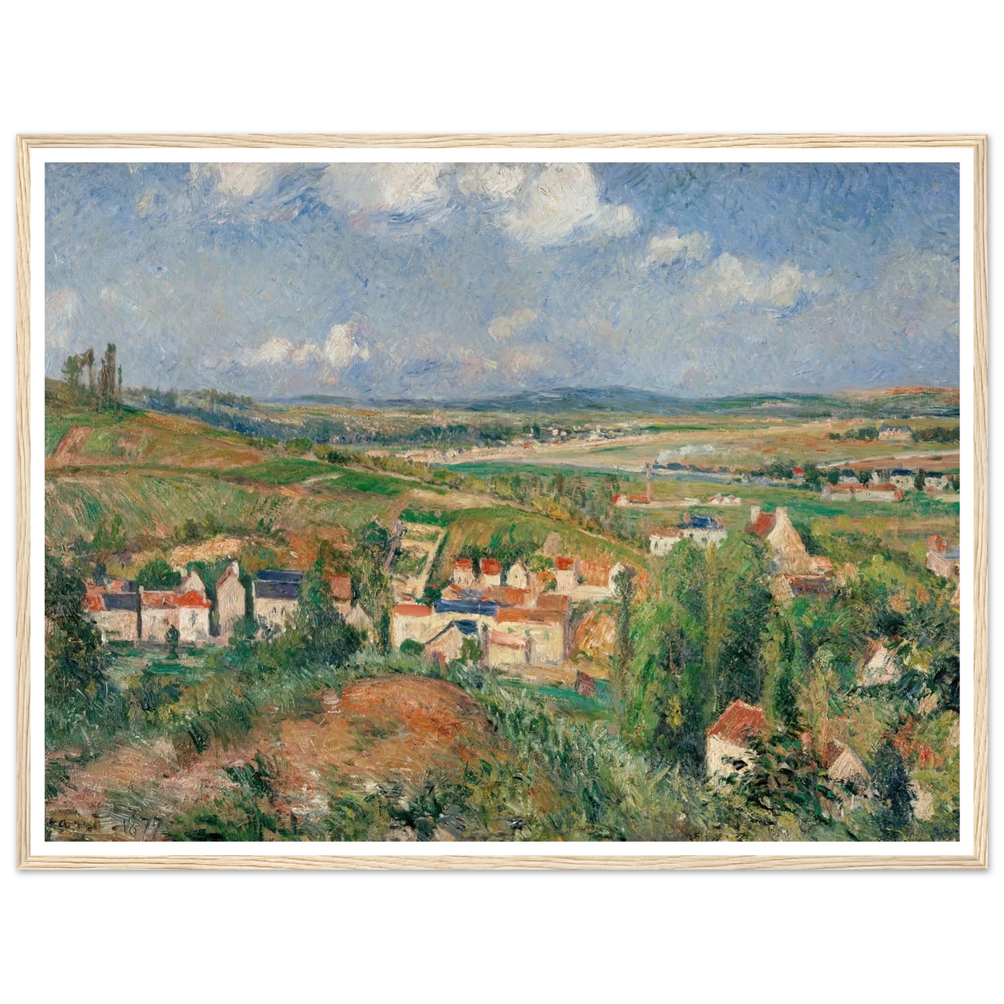 L’hermitage En Été, Pontoise (1877) Art Print | Camille Pissarro-Quipham Collections