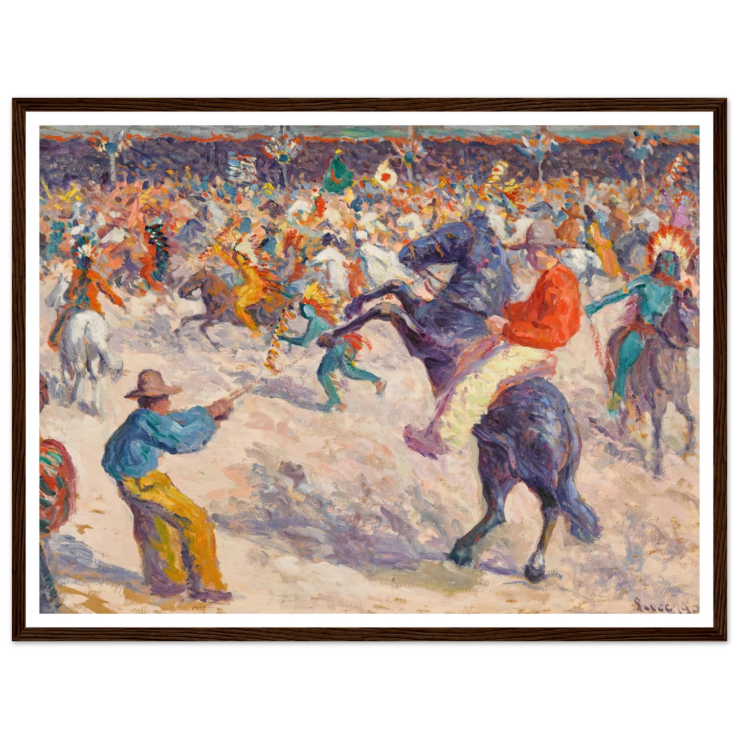 Buffalo Bill, le lasso (1906) Art Print | Maximilien Luce-Quipham Collections
