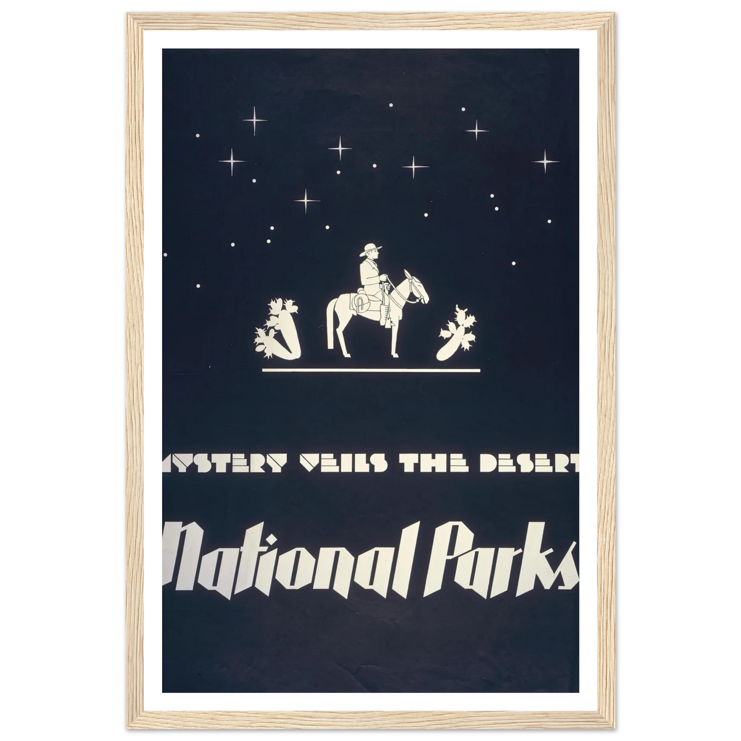 Mystery veils the desert – National parks (1930) Art Print | Dorothy Waugh-Quipham Collections
