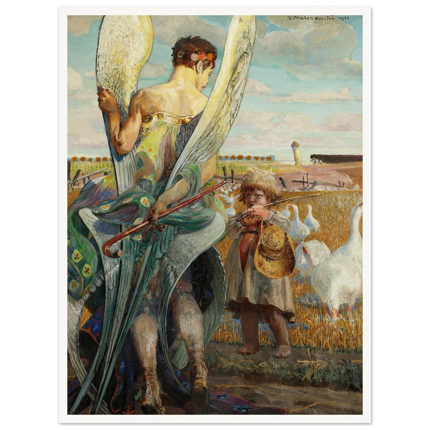 Angel, I shall follow thee (1901) Art Print | Jacek Malczewski-Quipham Collections