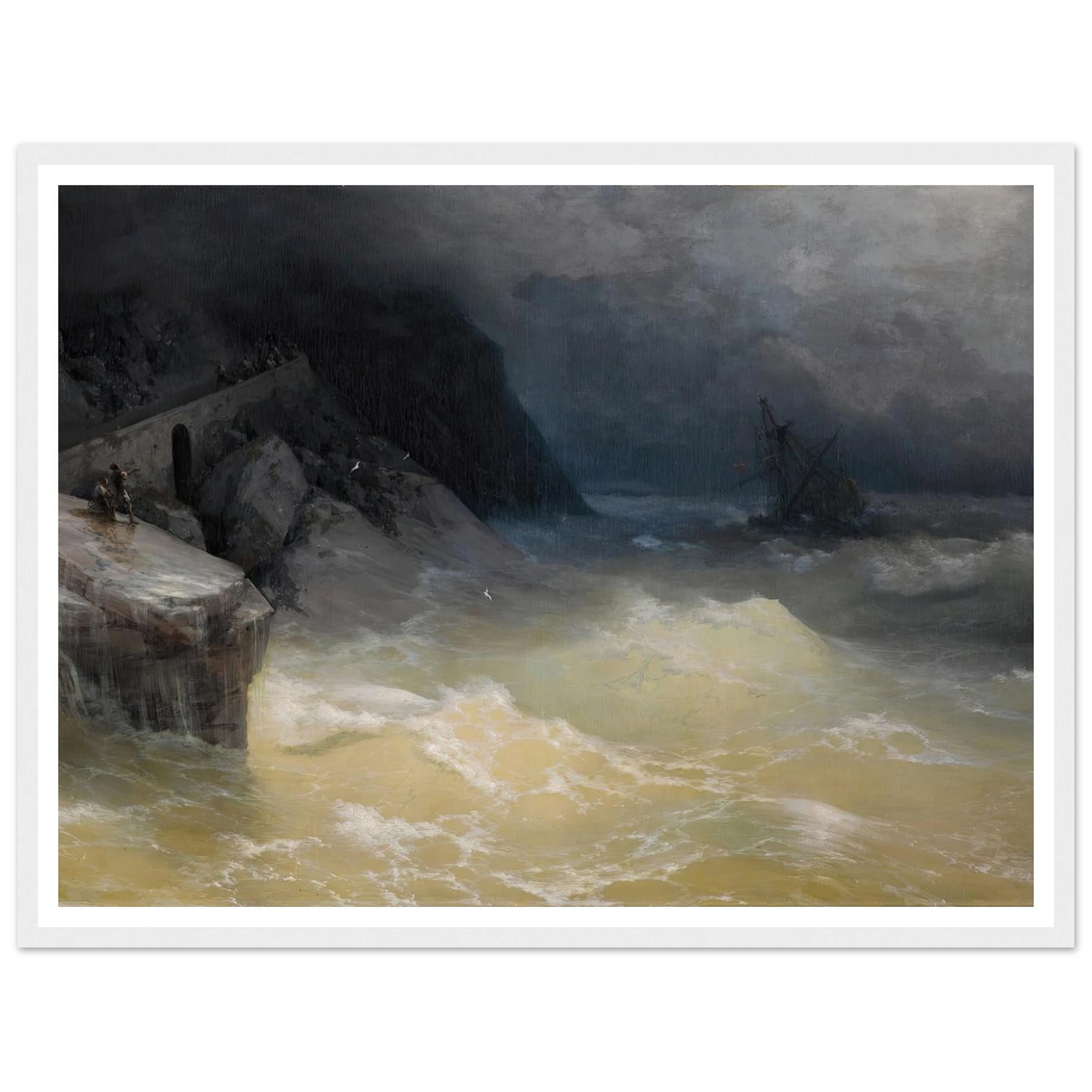 Shipwreck off the Black Sea Coast ( 1887) Art Print | Ivan Konstantinovich Aivazovsky-Quipham Collections