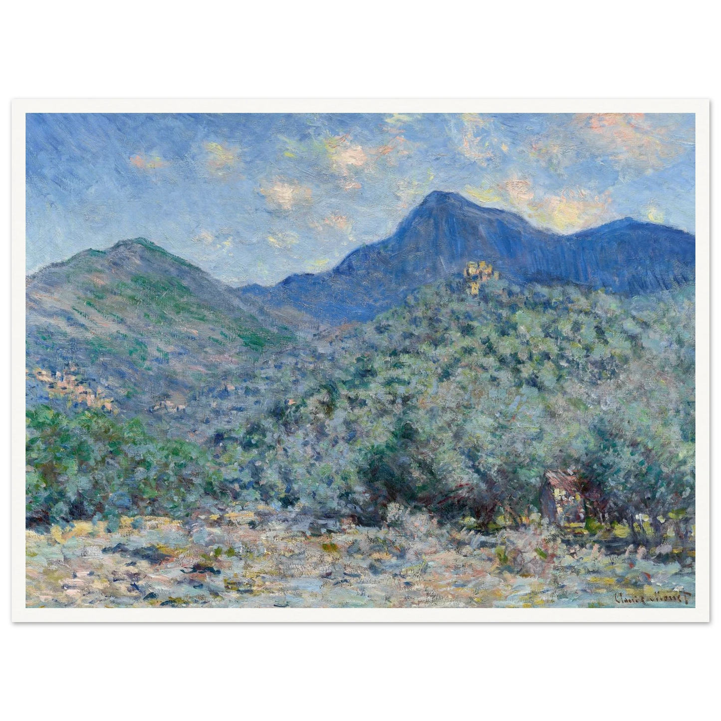 Valle Buona, Near Bordighera (1884) Art Print | Claude Monet-Quipham Collections