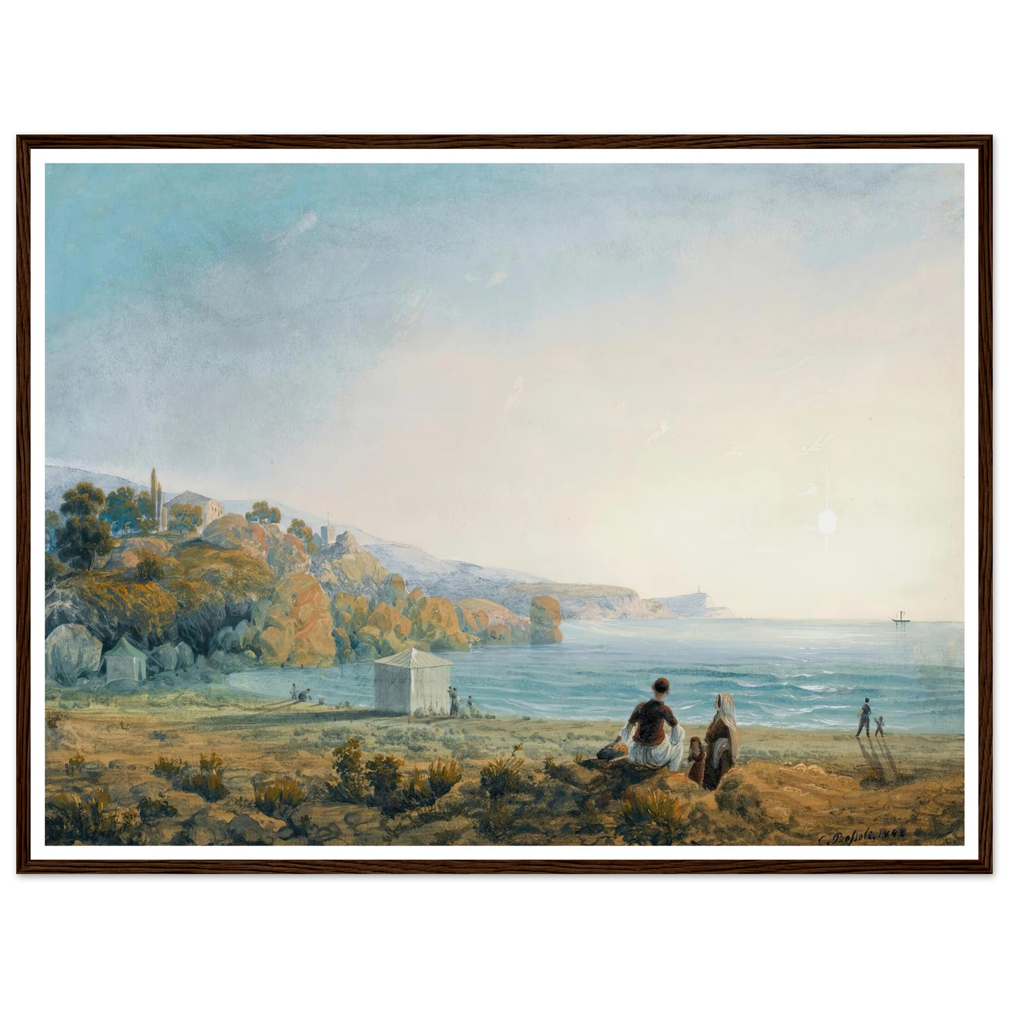 Seven Views Of Miskhor In The Crimea Vii (1841-1842) Art Print | Carlo Bossoli