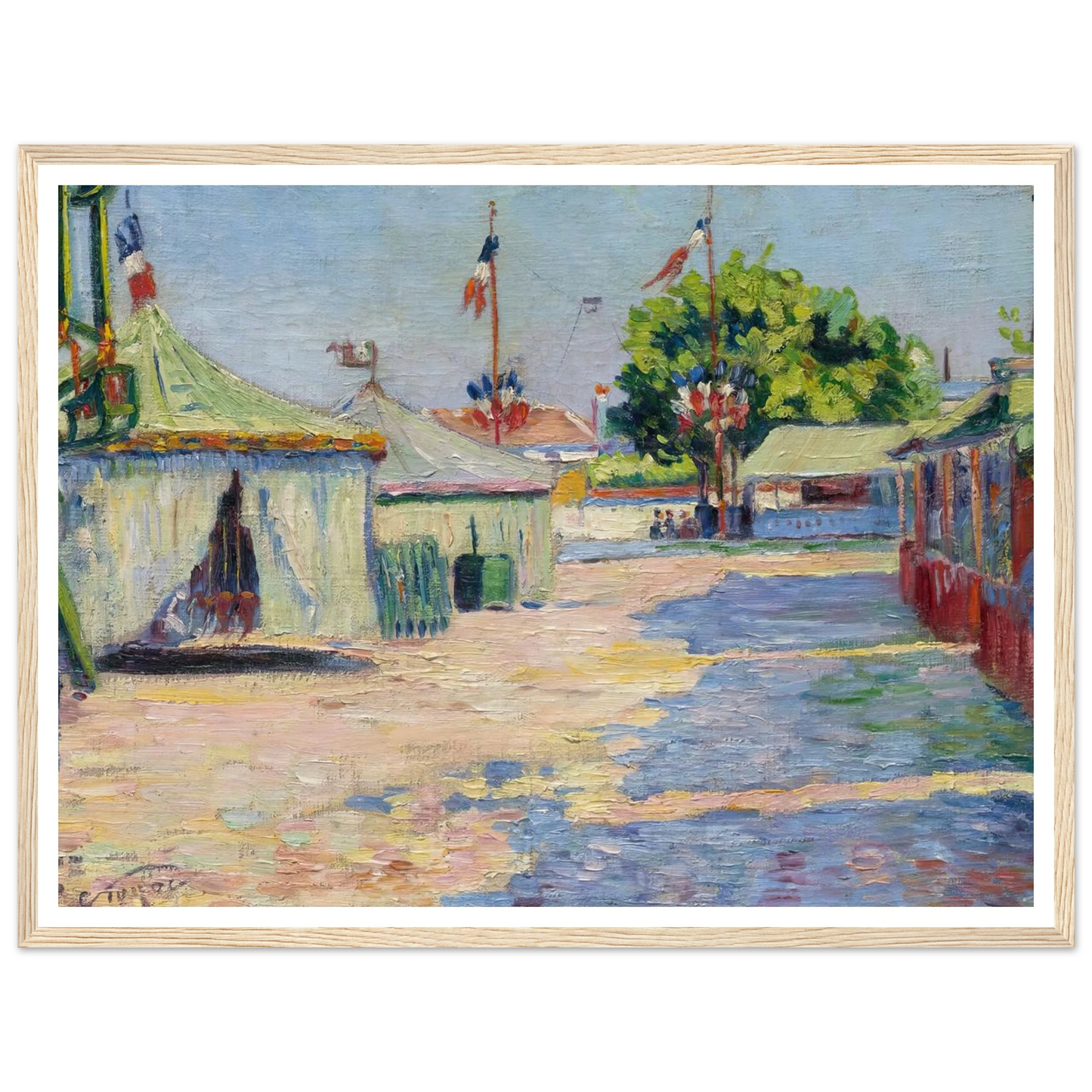 La Fête D’asnières (1884) Art Print | Paul Signac-Quipham Collections