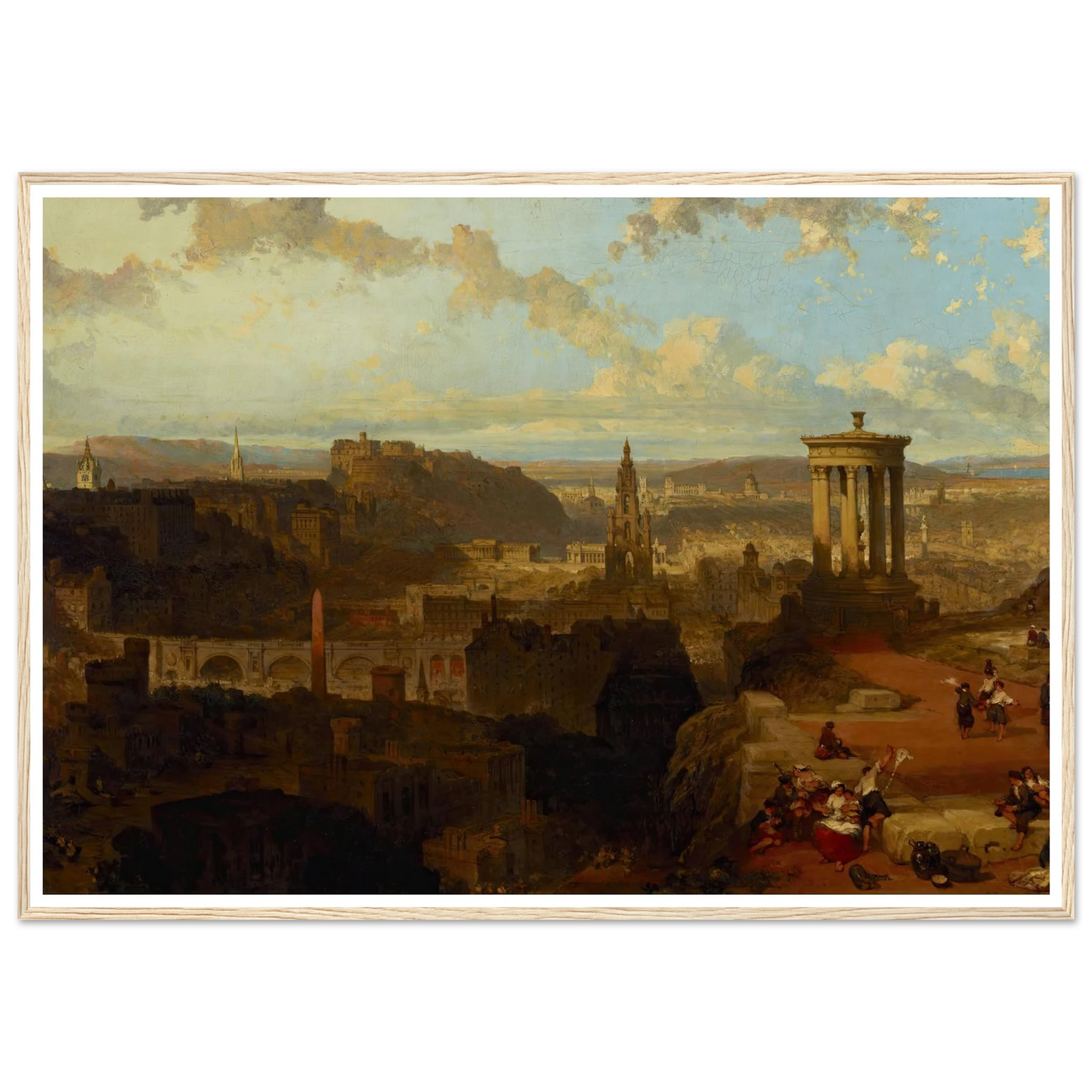 Edinburgh from the Calton Hill (1858) Art Print | David Roberts-Quipham Collections