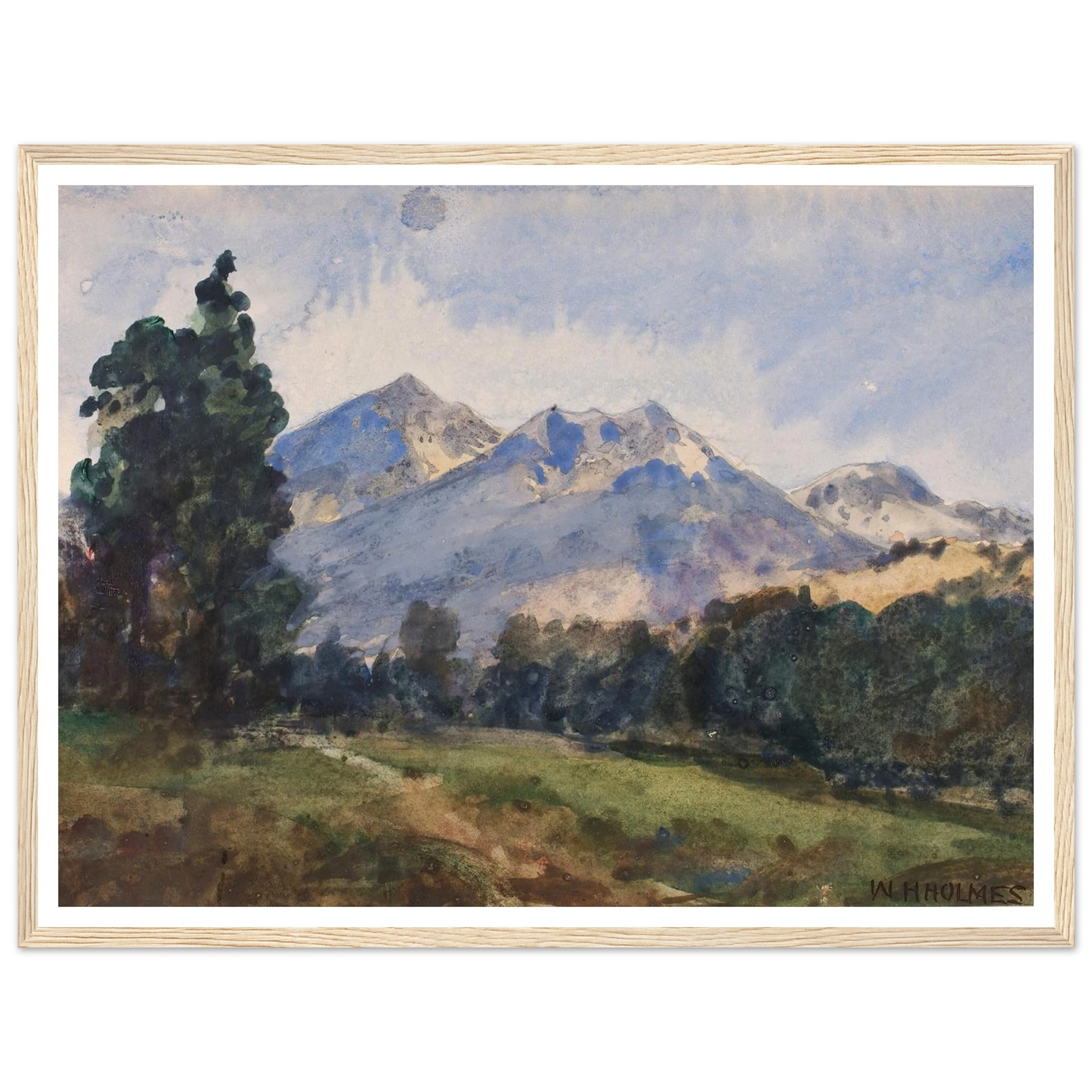 Wyoming Foot Hills (1921) Art Print | William Henry Holmes-Quipham Collections