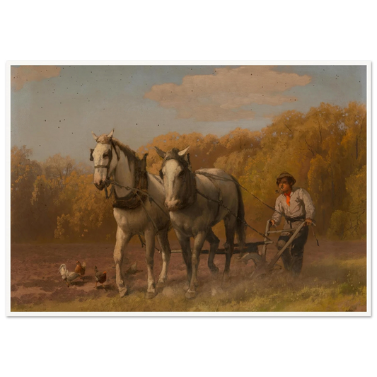 Plowing for the Next Crop Art Print | Hermann Ottomar Herzog-Quipham Collections
