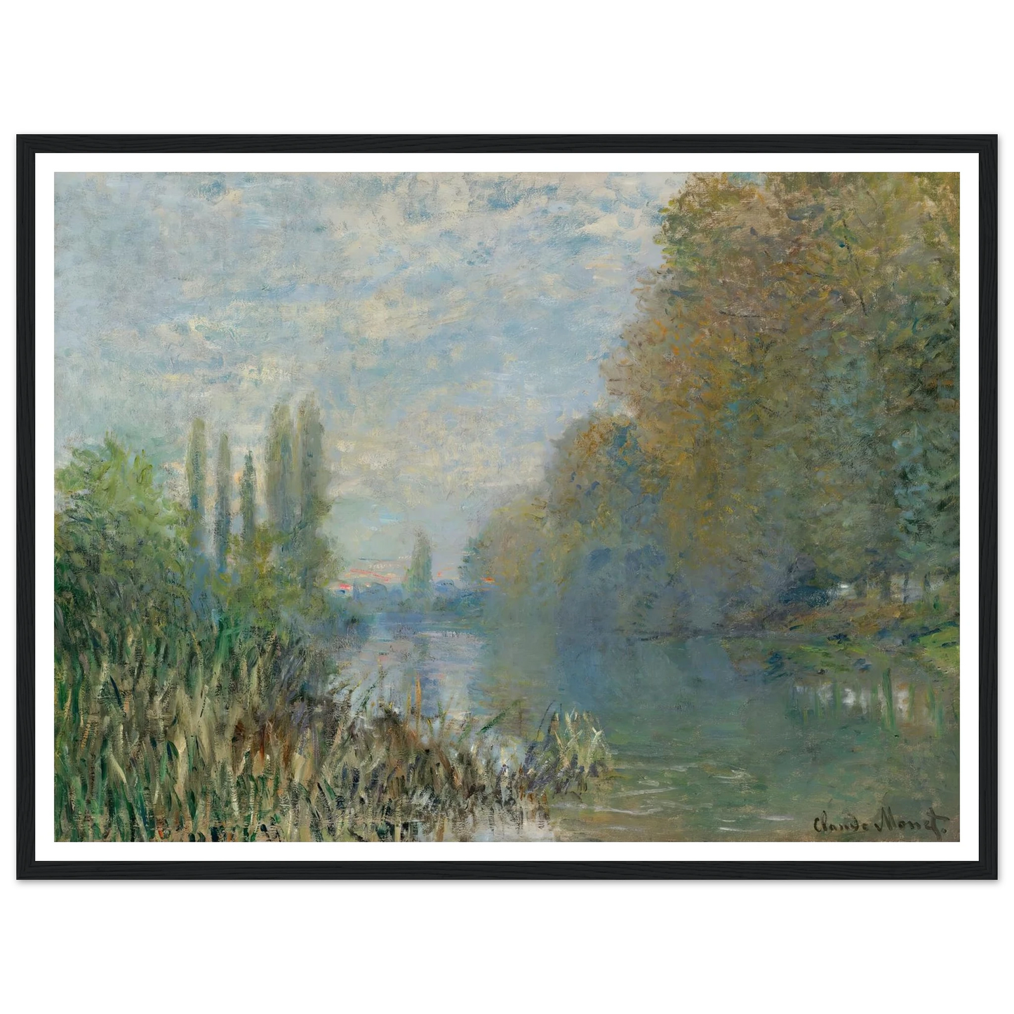 Bords De La Seine En Automne (1876) Art Print | Claude Monet-Quipham Collections