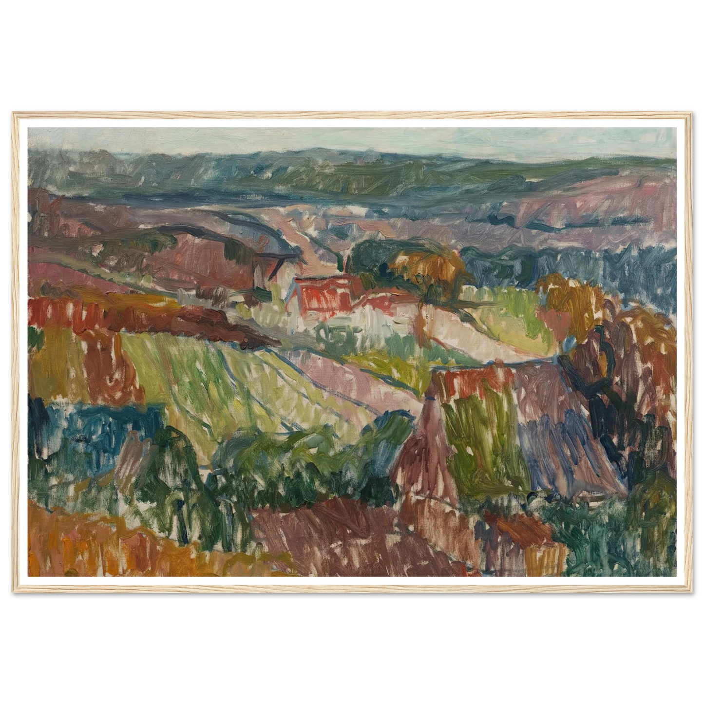 Landschaft bei Hetschburg (1907) Art Print | Christian Rohlfs-Quipham Collections