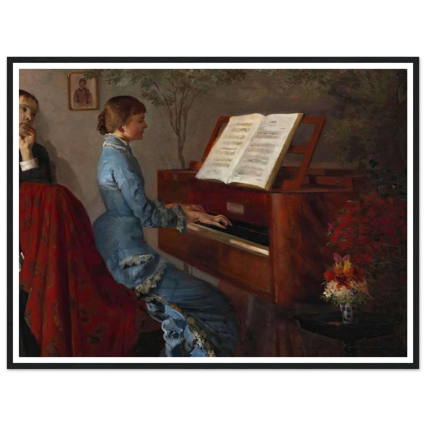 At the Piano (1877) Art Print | Jacek Malczewski-Quipham Collections