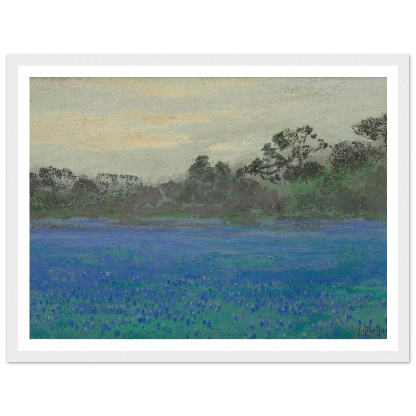 Bluebonnet Field (1921) Art Print | Julian Onderdonk-Quipham Collections