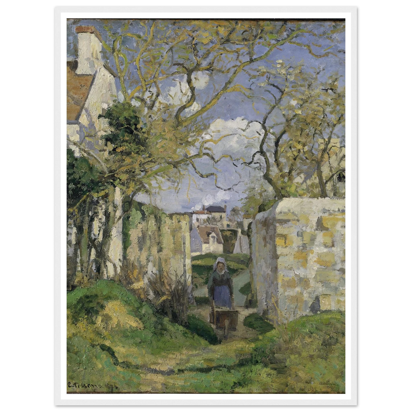 Landscape from Pontoise (1874) Art Print | Camille Pissarro-Quipham Collections
