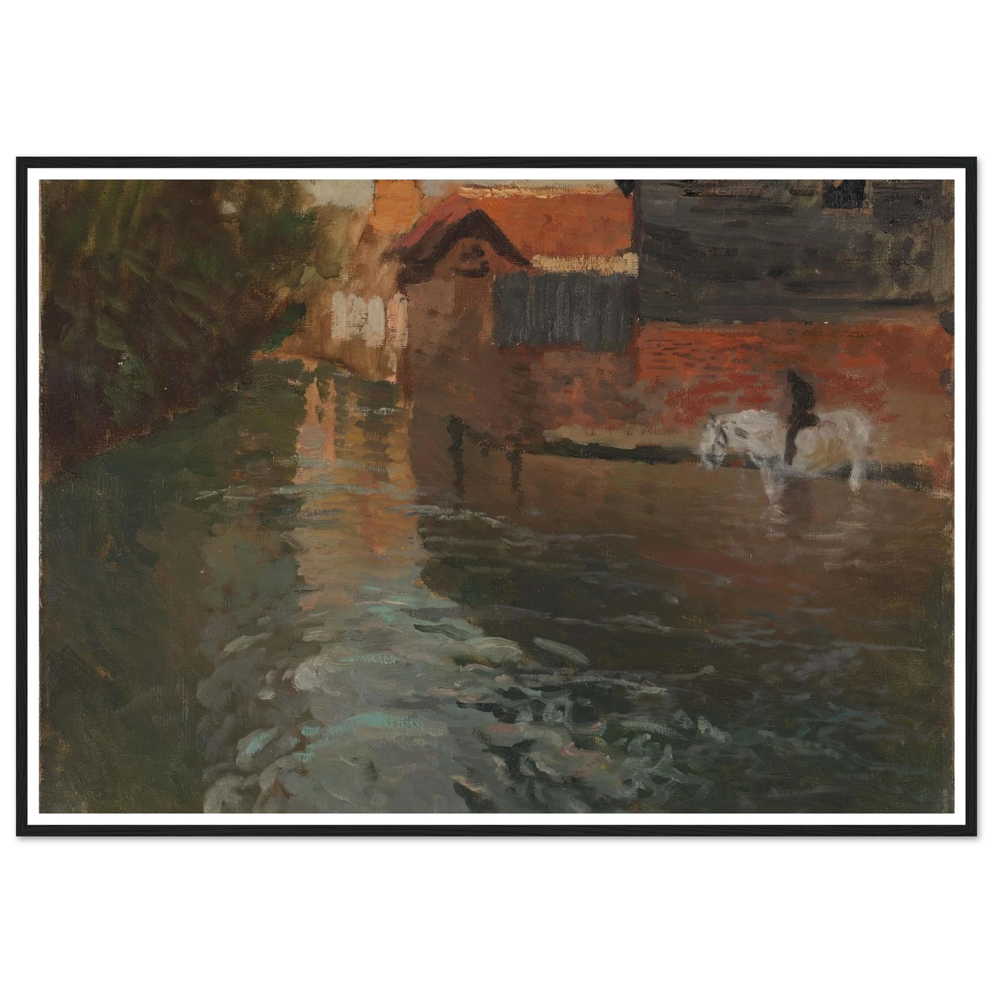 River in northern France (1898) Art Print | Frits Thaulow-Quipham Collections