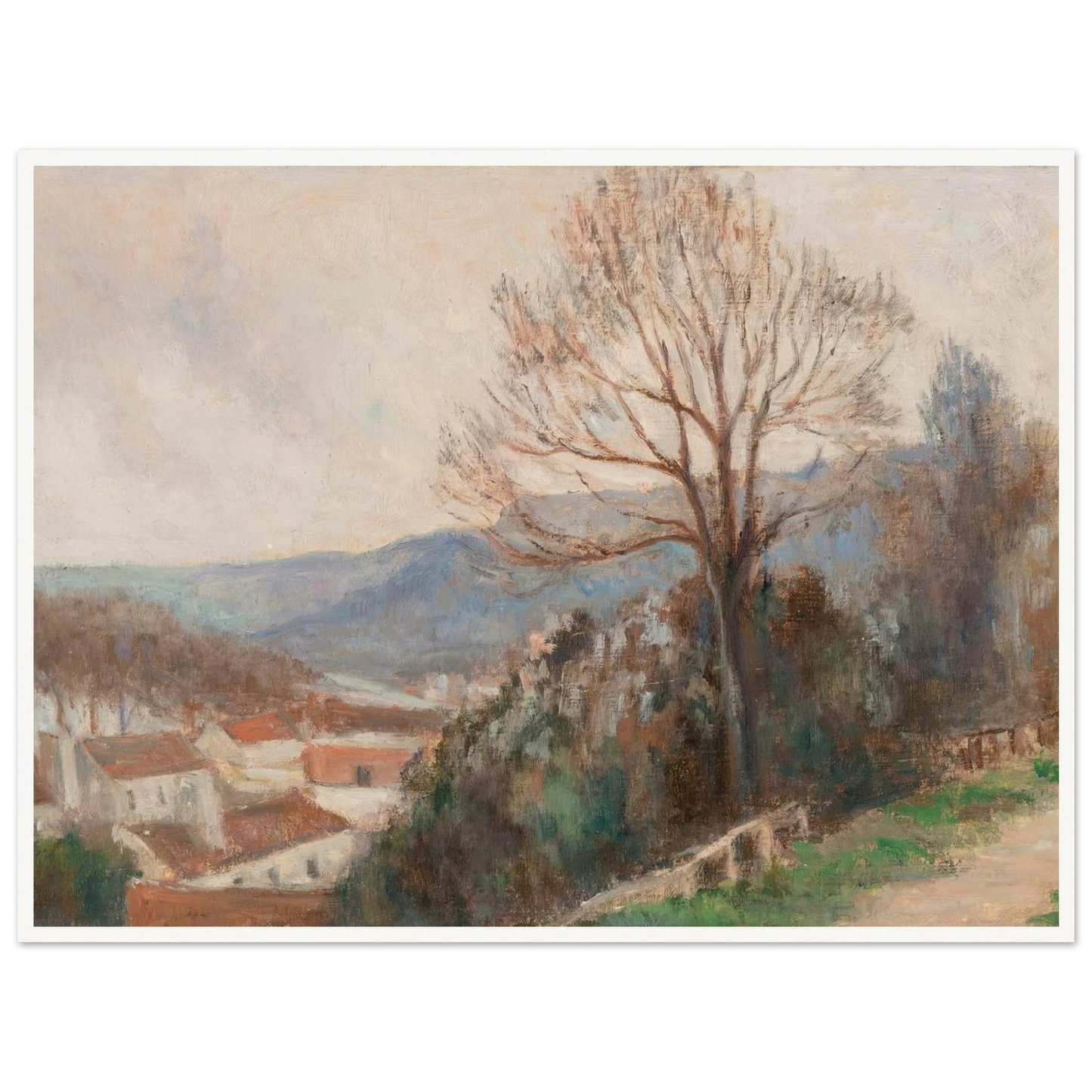 La Seine vue des hauteurs de Rolleboise Art Print | Maximilien Luce-Quipham Collections