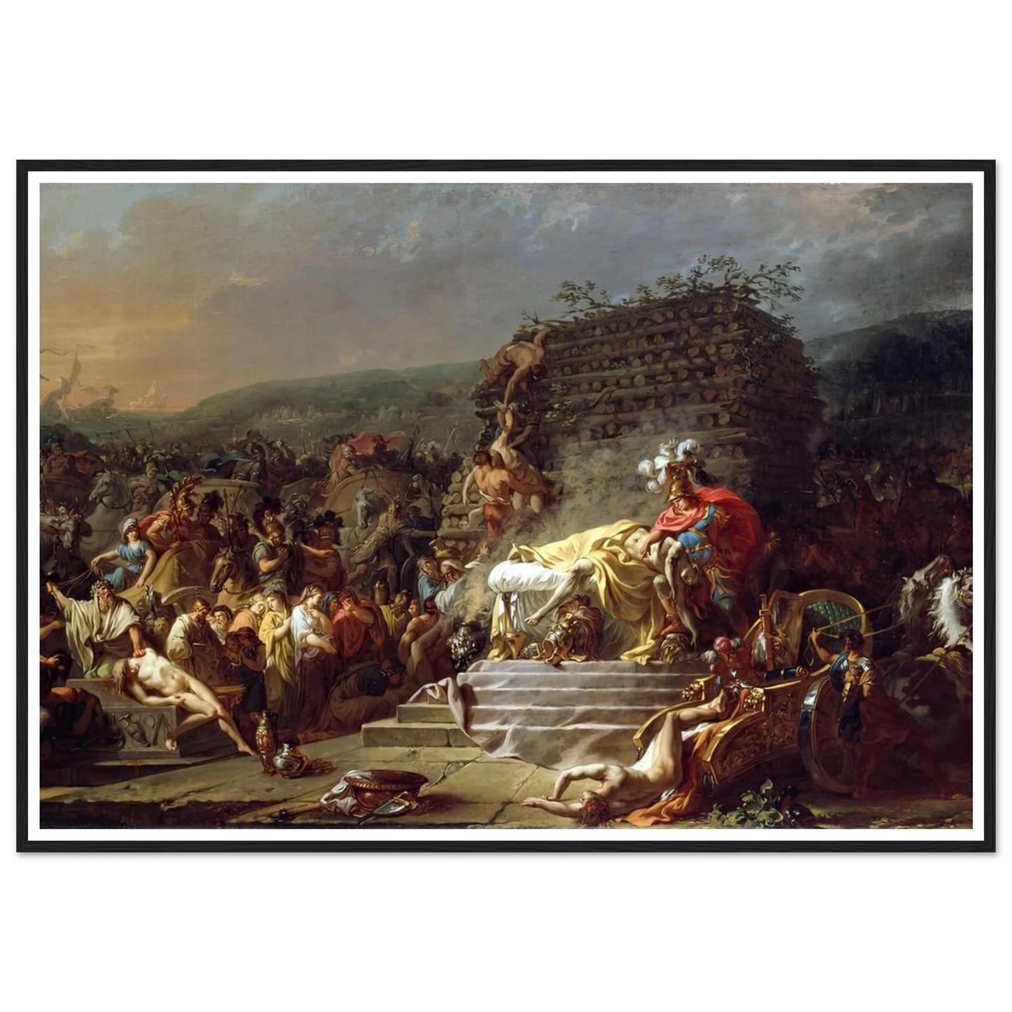 The Funeral of Patroclus (1778) Art Print | Jacques Louis David-Quipham Collections
