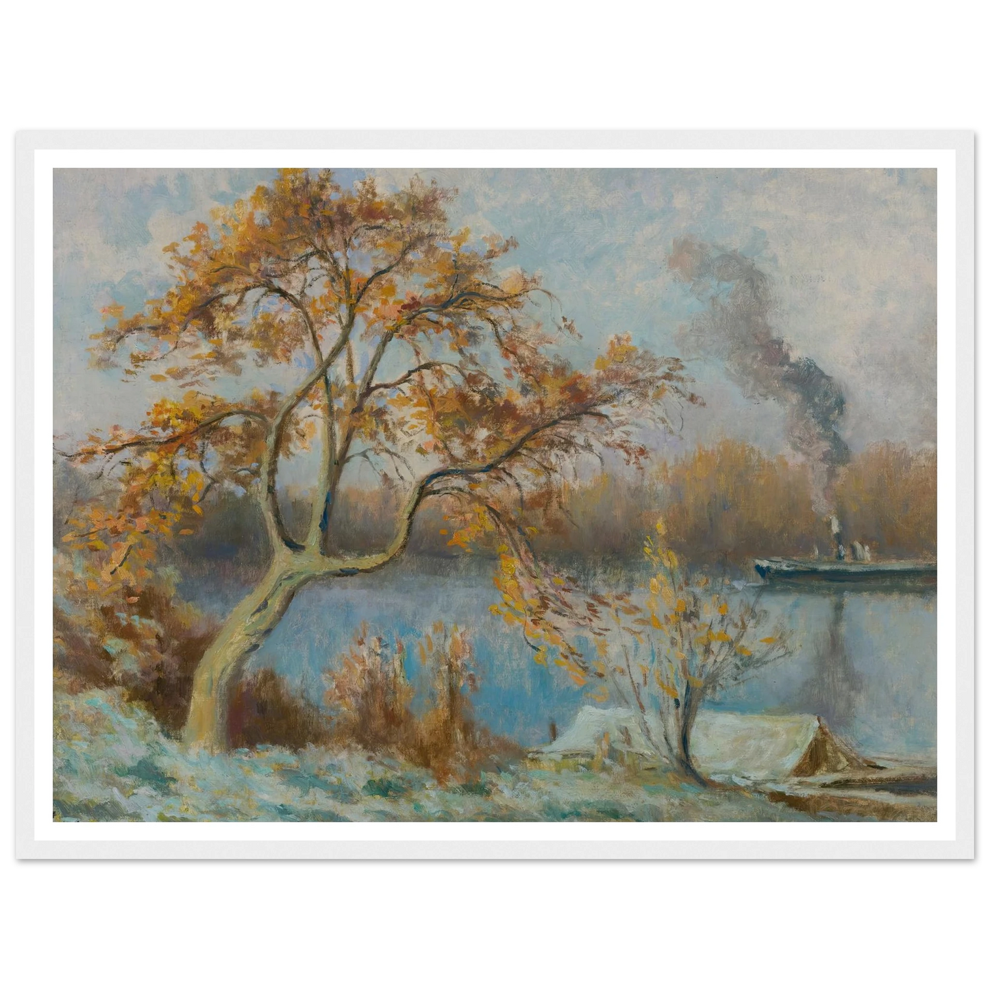 Les Bords De Seine Au Printemps (circa 1920) Art Print | Maximilien Luce-Quipham Collections