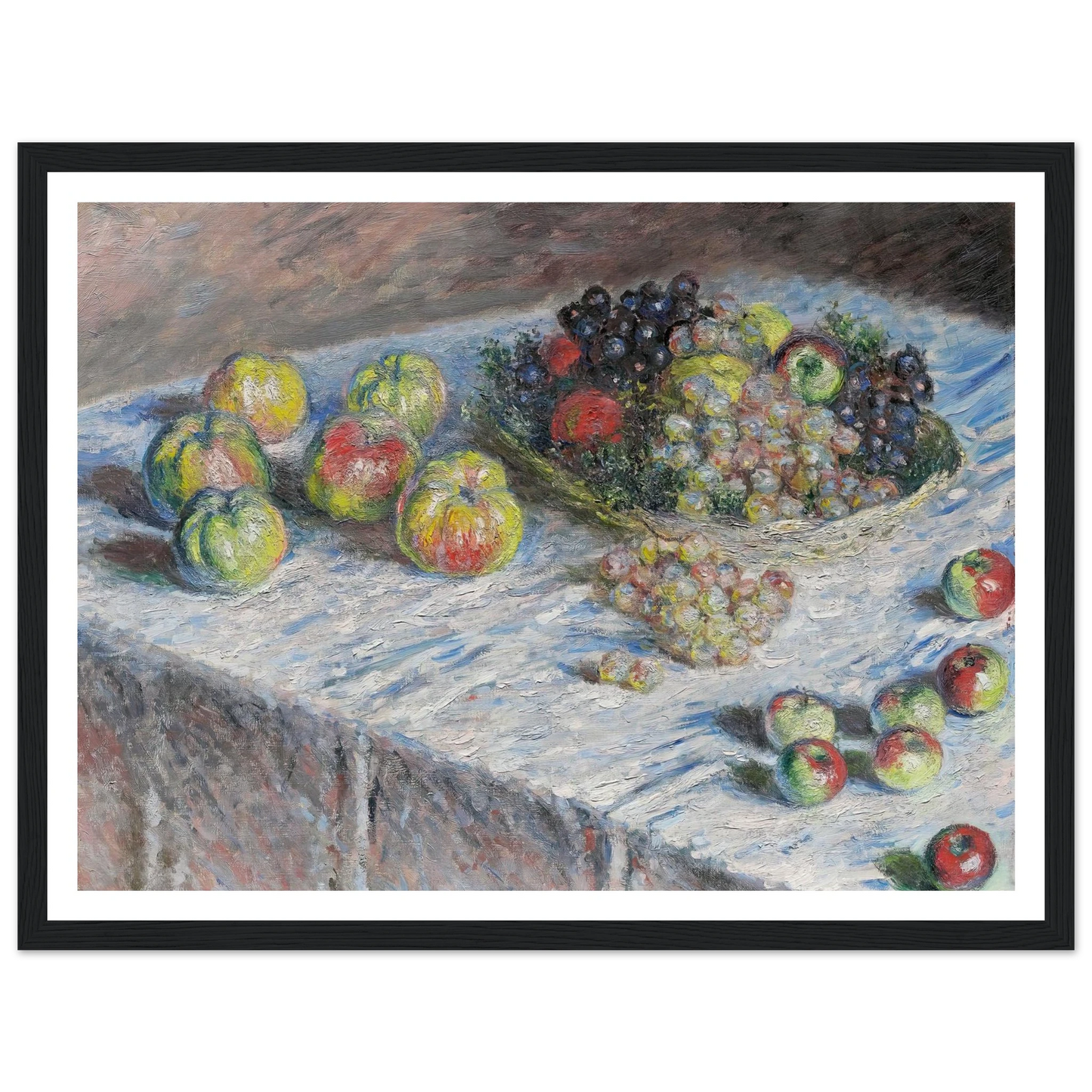 Apples and Grapes (1880) Art Print | Claude Monet-Quipham Collections
