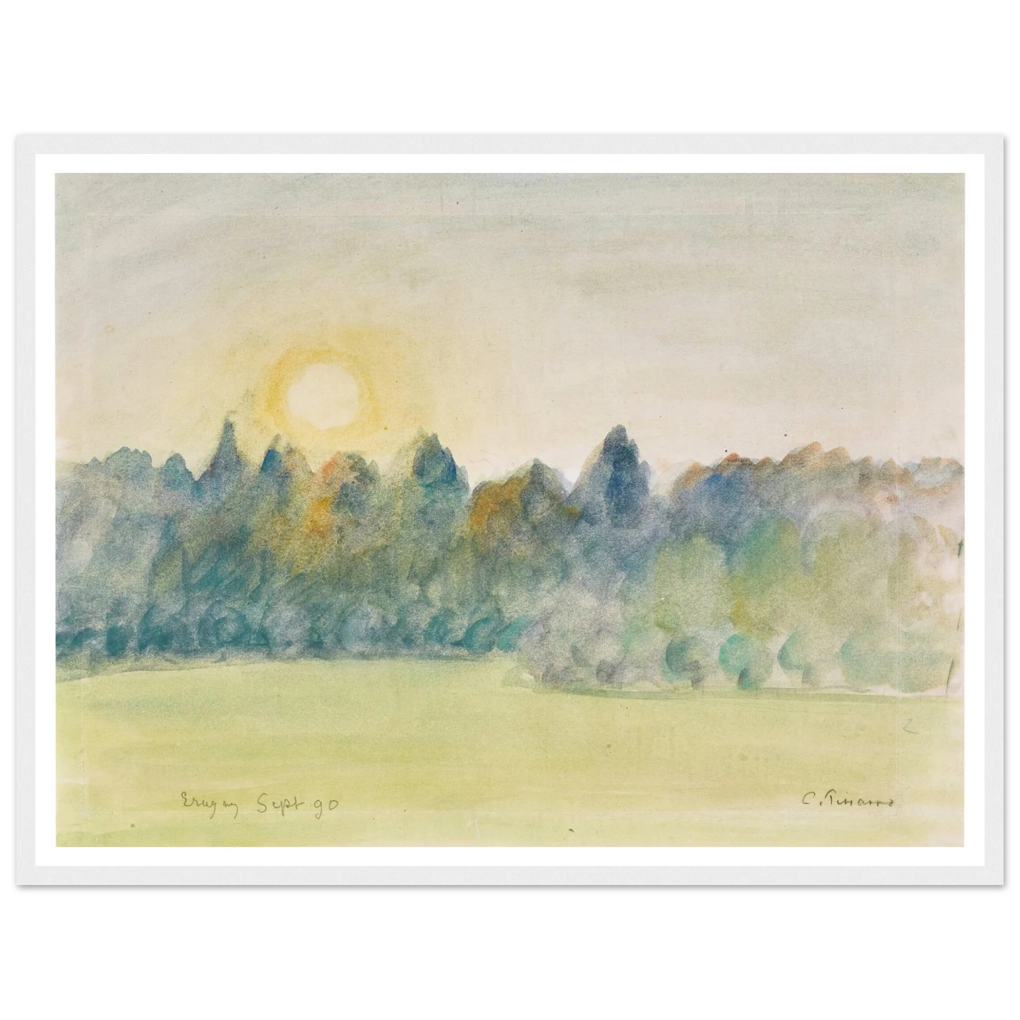 Eragny (1890) Art Print | Camille Pissarro-Quipham Collections
