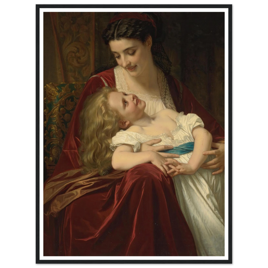 Maternal Affection (1867) Art Print | Hugues Merle-Quipham Collections