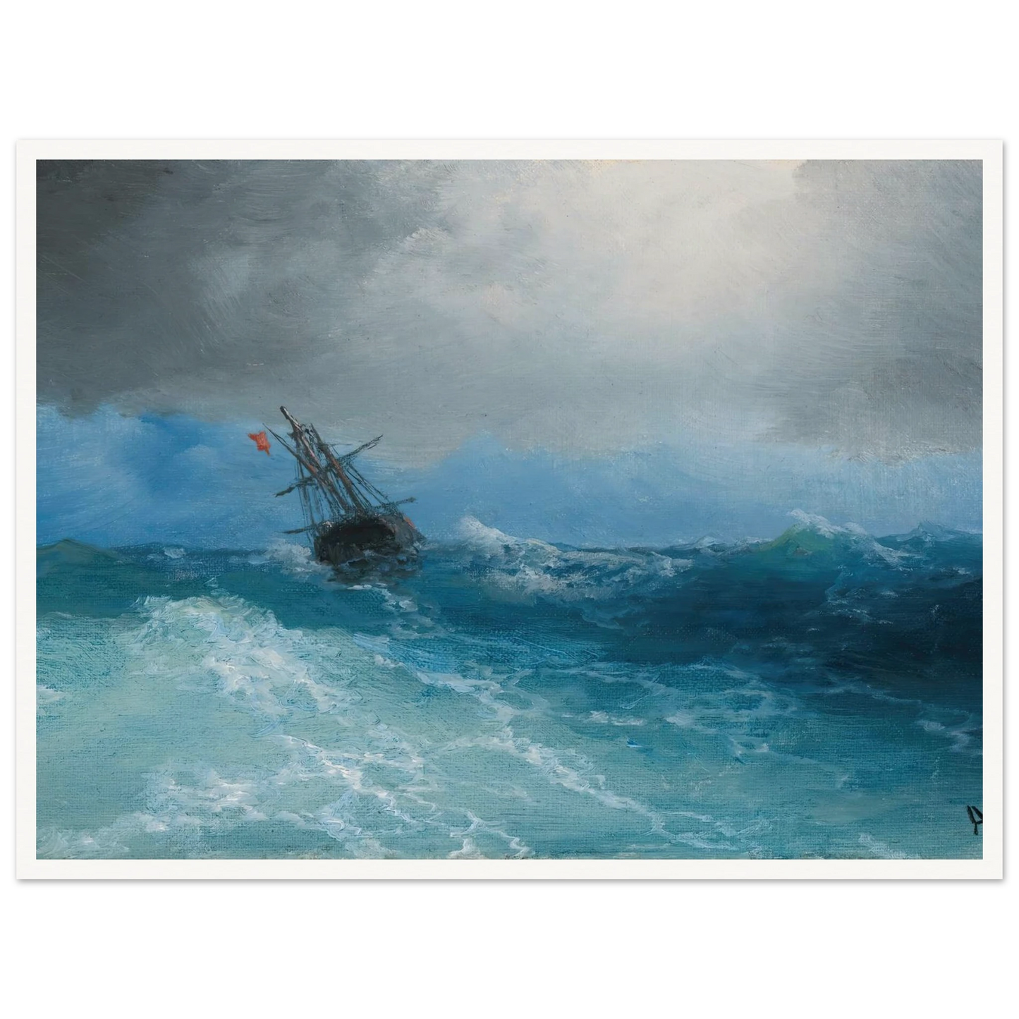 Gathering Storm (1899) Art Print | Ivan Konstantinovich Aivazovsky-Quipham Collections