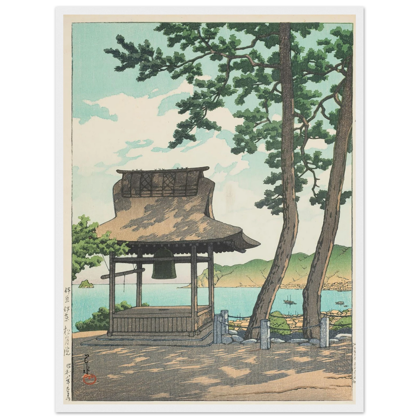 Izu Ito Shugetsuin (Shugetsu Temple in Ito, Izu) (1933) Art Print | Kawase Hasui-Quipham Collections