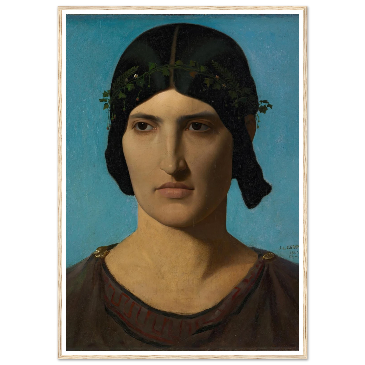 Head of an Italian Woman (1847-1860) Art Print | Jean Leon Gerome-Quipham Collections