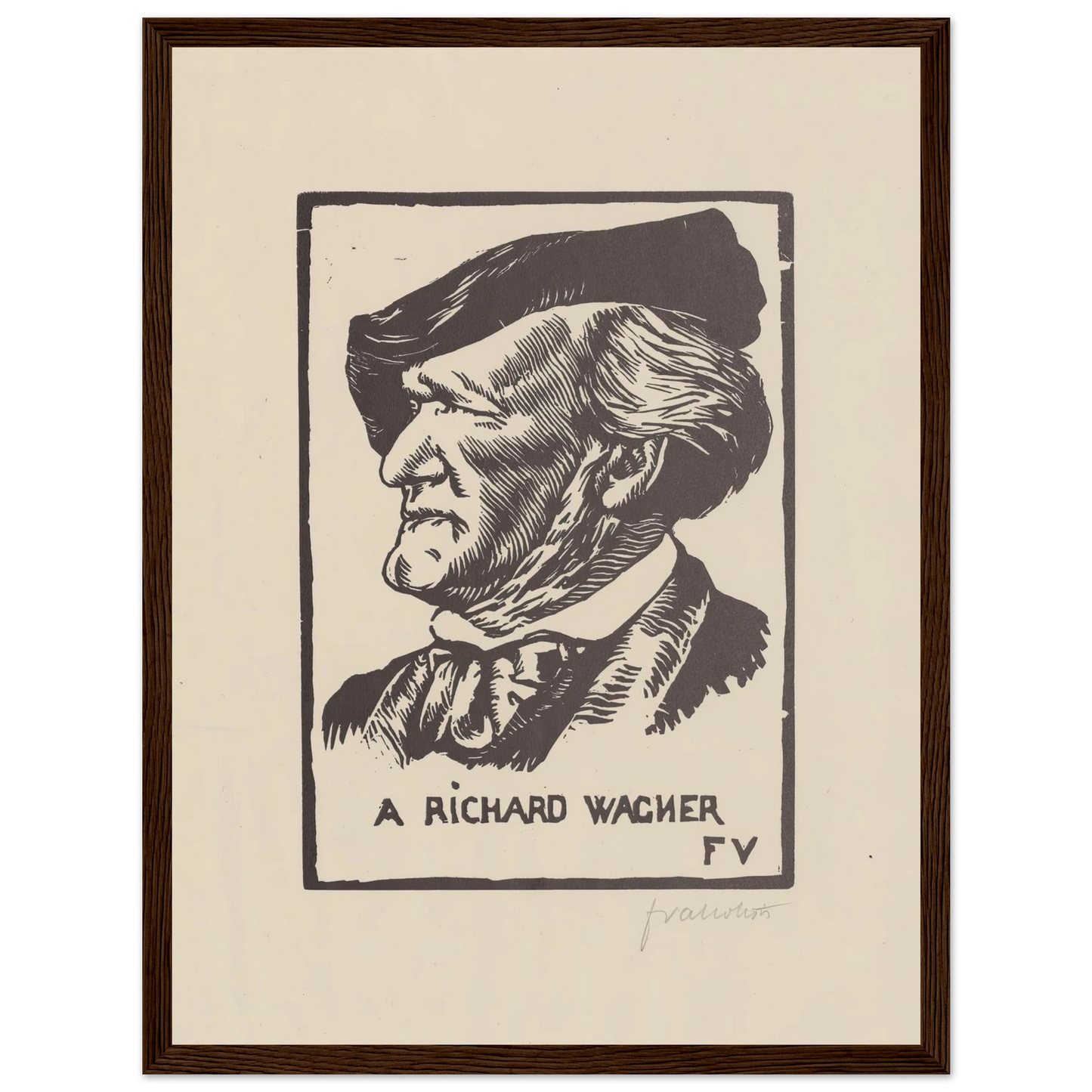 A Richard Wagner (1891) Art Print | Felix Vallotton-Quipham Collections